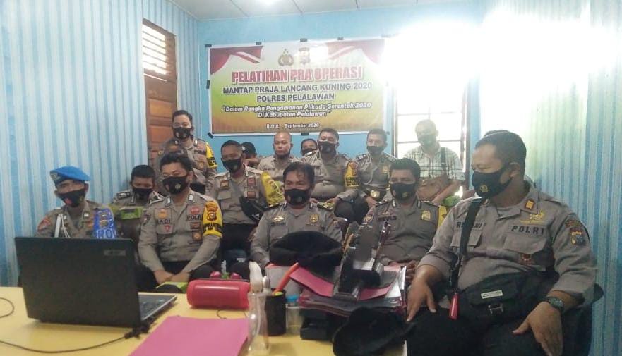 Polsek Bunut Ikuti Pelatihan Pra Ops Mantap Praja Lancang Kuning 2020