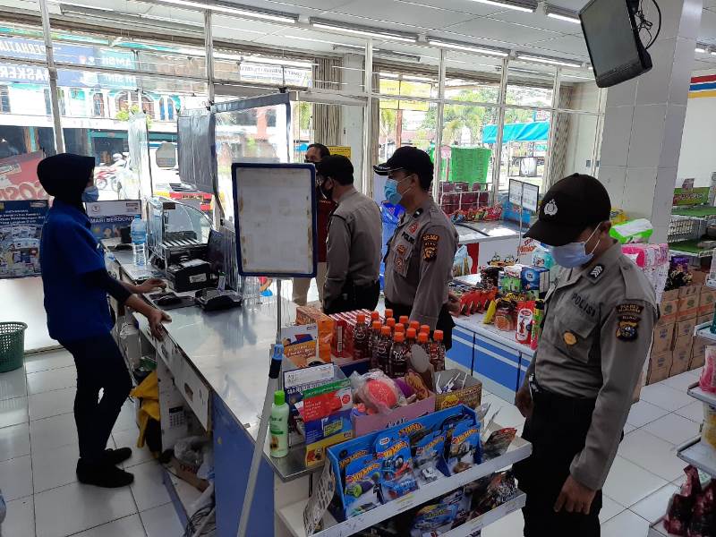 Polsek Pangkalan Kerinci Jalankan Operasi Yustisi  dalam Masa AKB 