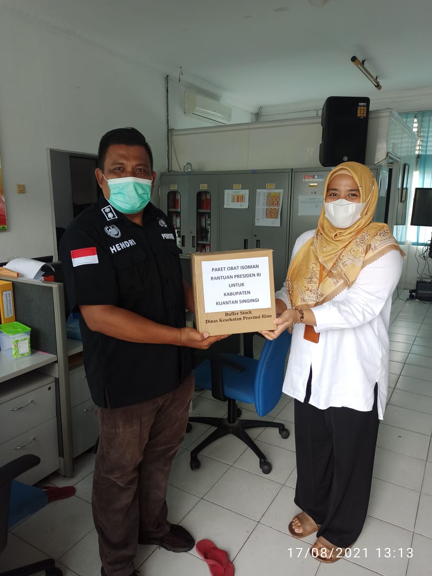 Sempena HUT RI; Kuansing Terima Bantuan Obat Dan Oksigen Dari Presiden Dan Gubernur