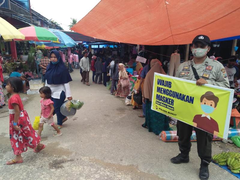 Operasi Yustisi, Personel Polsek Bunut Masih Temukan Pelanggar Prokes