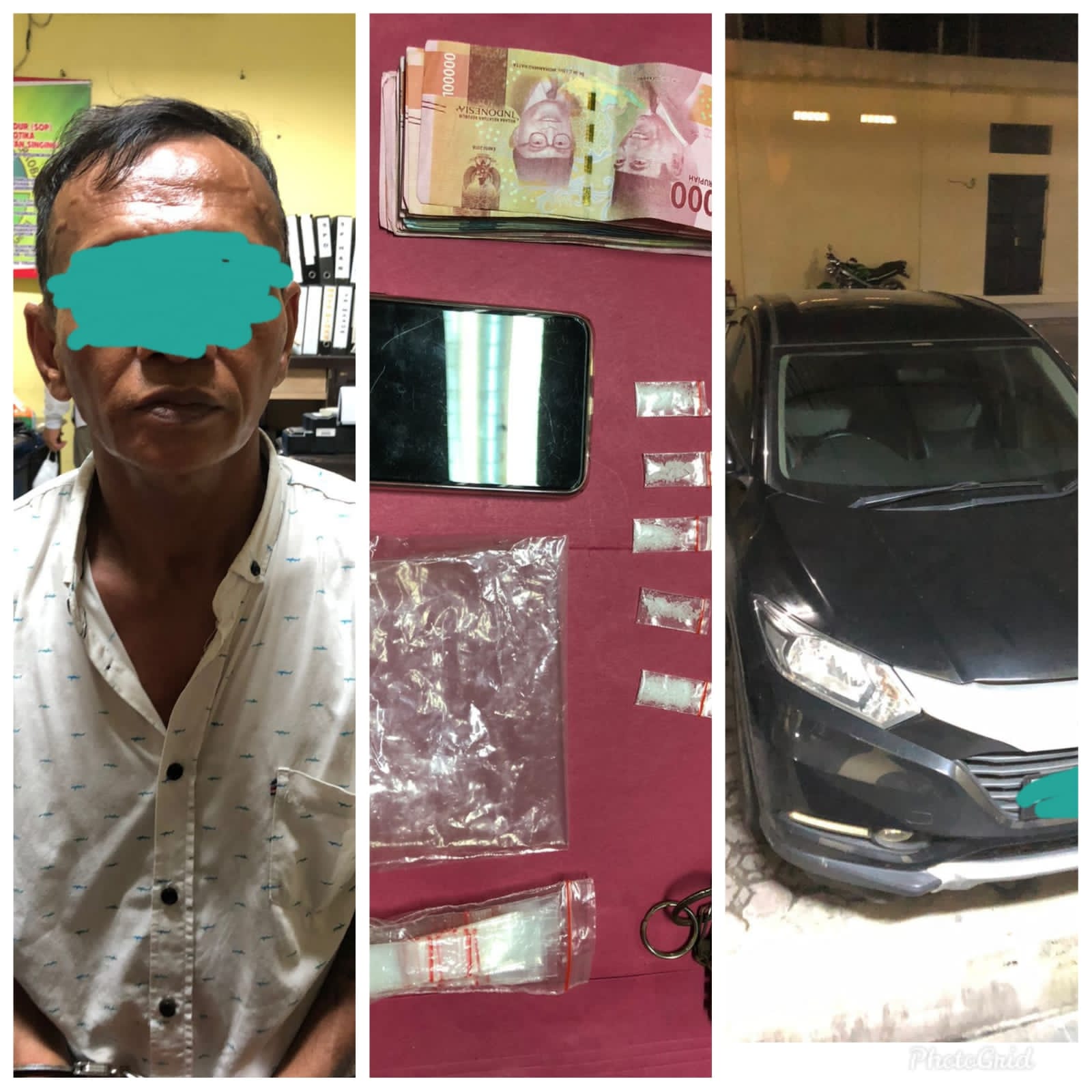 Pengedar Shabu desa Sungai Paku Singingi Hilir Di Ciduk Tim Opsnal SatRes Narkoba Polres Kuansing