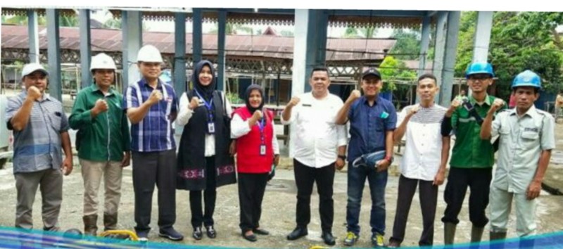 PT SAI Lakukan Fogging di Kawasan Desa Lubuk Bendahara Timur 