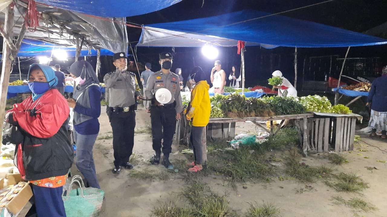 Disiplinkan Prokes Warga, Polsek Pangkalan Kuras Kembali Gelar Operasi Yustisi