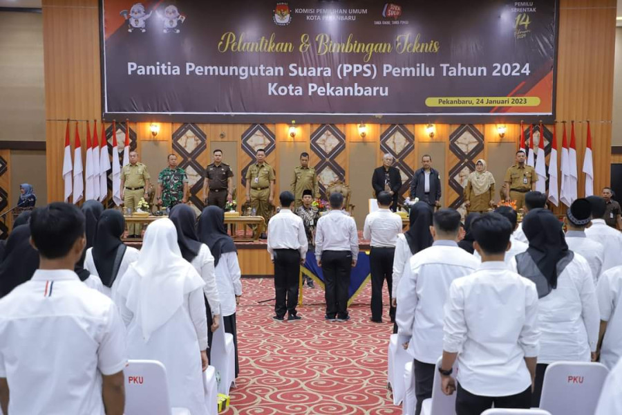 Saksikan Pelantikan PPS, Pj Wali Kota: Jangan Korbakan Pekanbaru dengan Money Politik