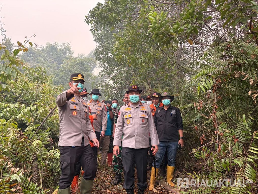 Perkuat Penanganan Karhutla di Bengkalis, Kapolda Riau Turun ke Lokasi