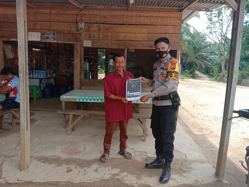 Permudah Aduan Masyarakat, Polsek Ukui Sosialisasikan Aplikasi E-Dumas Presisi