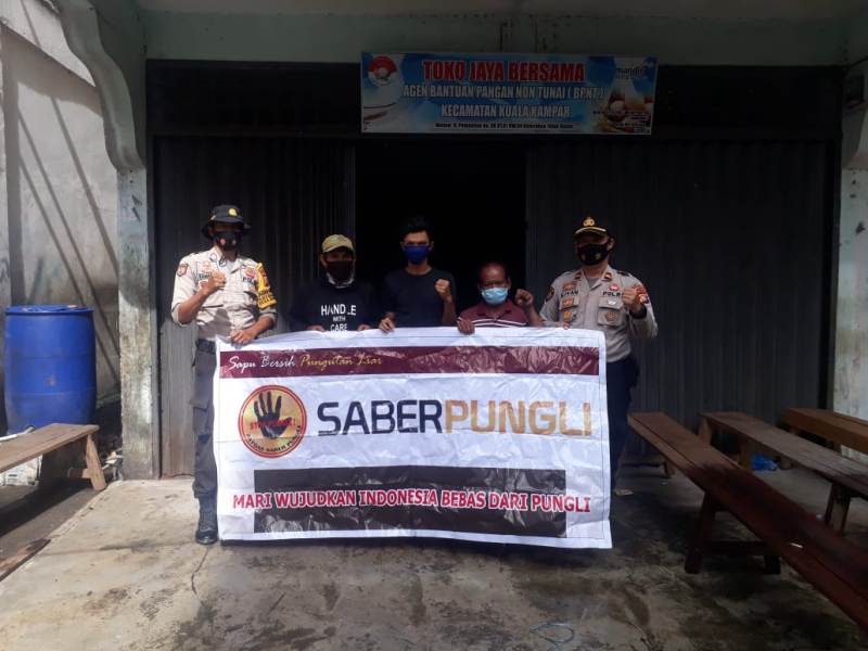 Polsek Kuala Kampar Laksanakan Giat Sosialisasi Saber Pungli