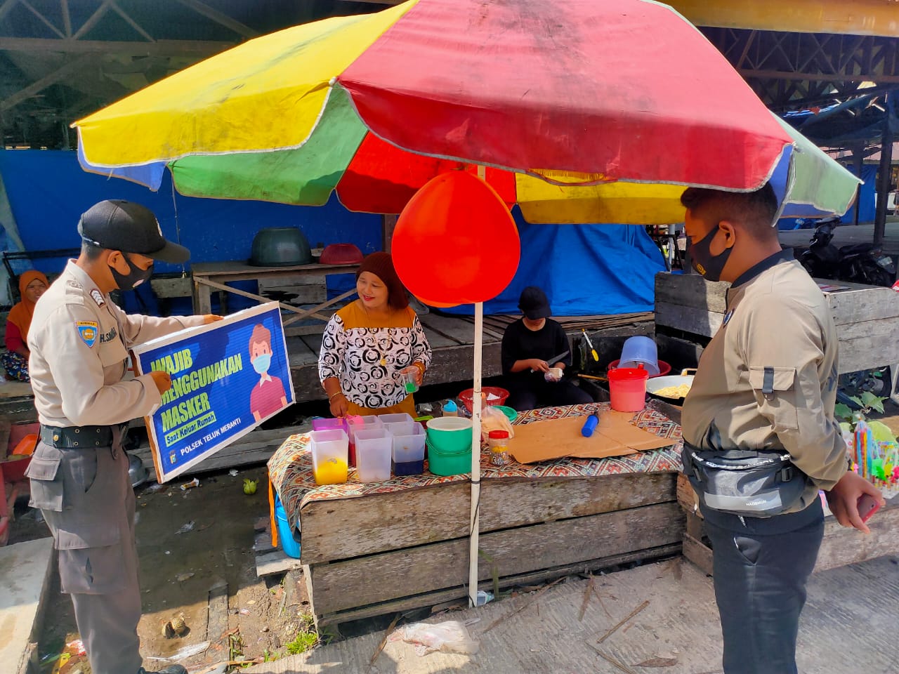 Polsek Teluk Meranti Kembali Imbau Warga Tingkatkan Penerapan Prokes