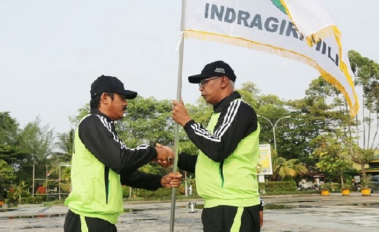 Pj Bupati Inhil Rudyanto Lepas Kontingen POPDA XIV Riau 2018