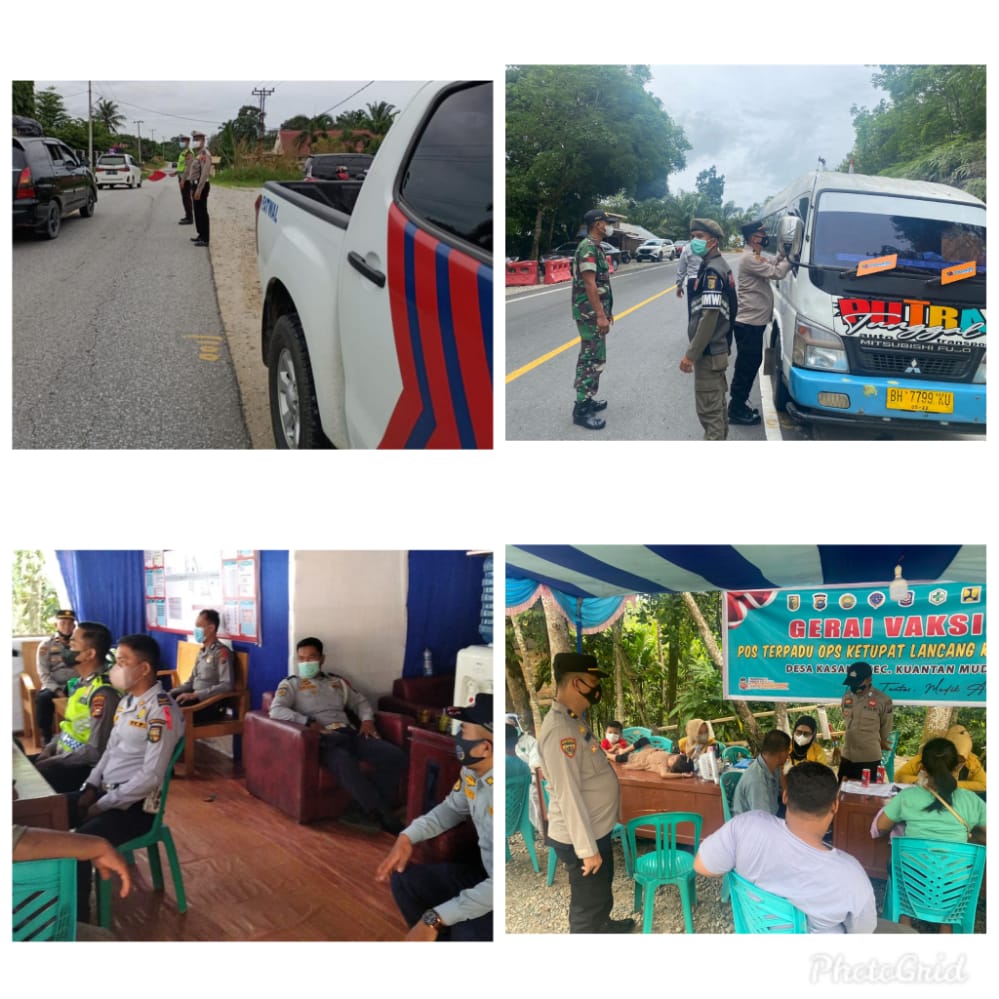 Cegah Laka Lantas dan Macet, Satgas Ops Ketupat Lancang Kuning 2022 Polres Kuansing Tingkatkan Patroli dan Pengamanan di Pos Terpadu 