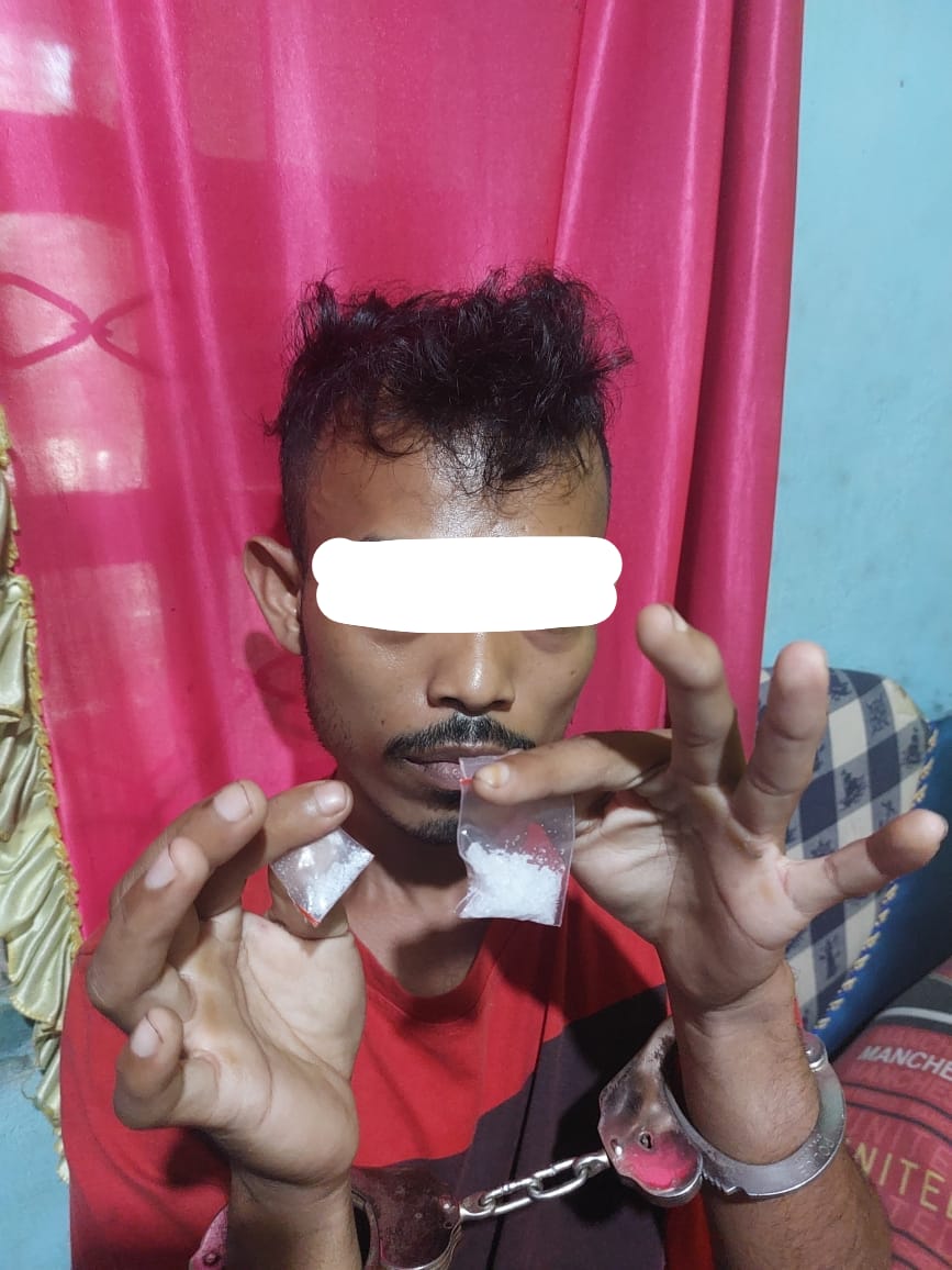Polsek Singingi Hilir Ciduk Pelaku Penyalahguna Narkotika Sabu Sabu