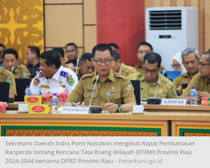 Ikuti Rapat RTRW, Pemko Pekanbaru Sampaikan Sejumlah Usulan