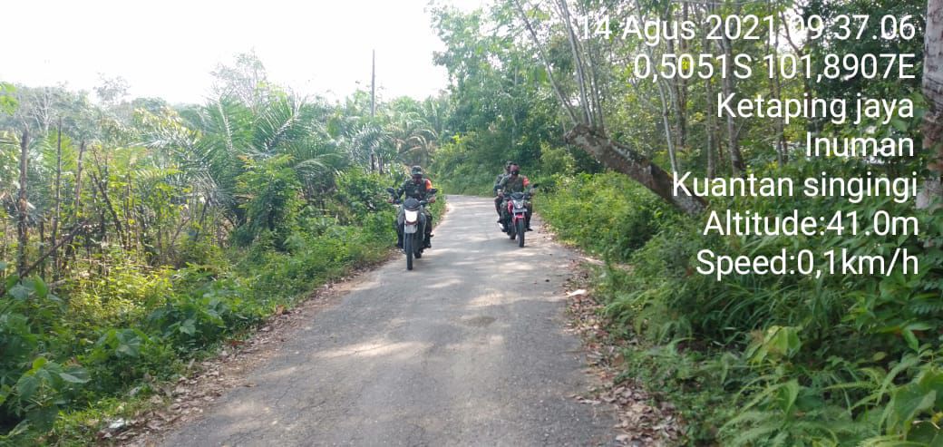 Babinsa Koramil 06/Cerenti Dim 0302/Inhu, Kopda Irwan Sosialisasi Pencegahan Karhutla