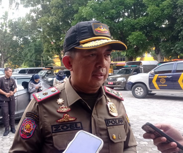Satpol PP Pekanbaru Larang Pedagang Berjualan di Trotoar, Langgar Perda