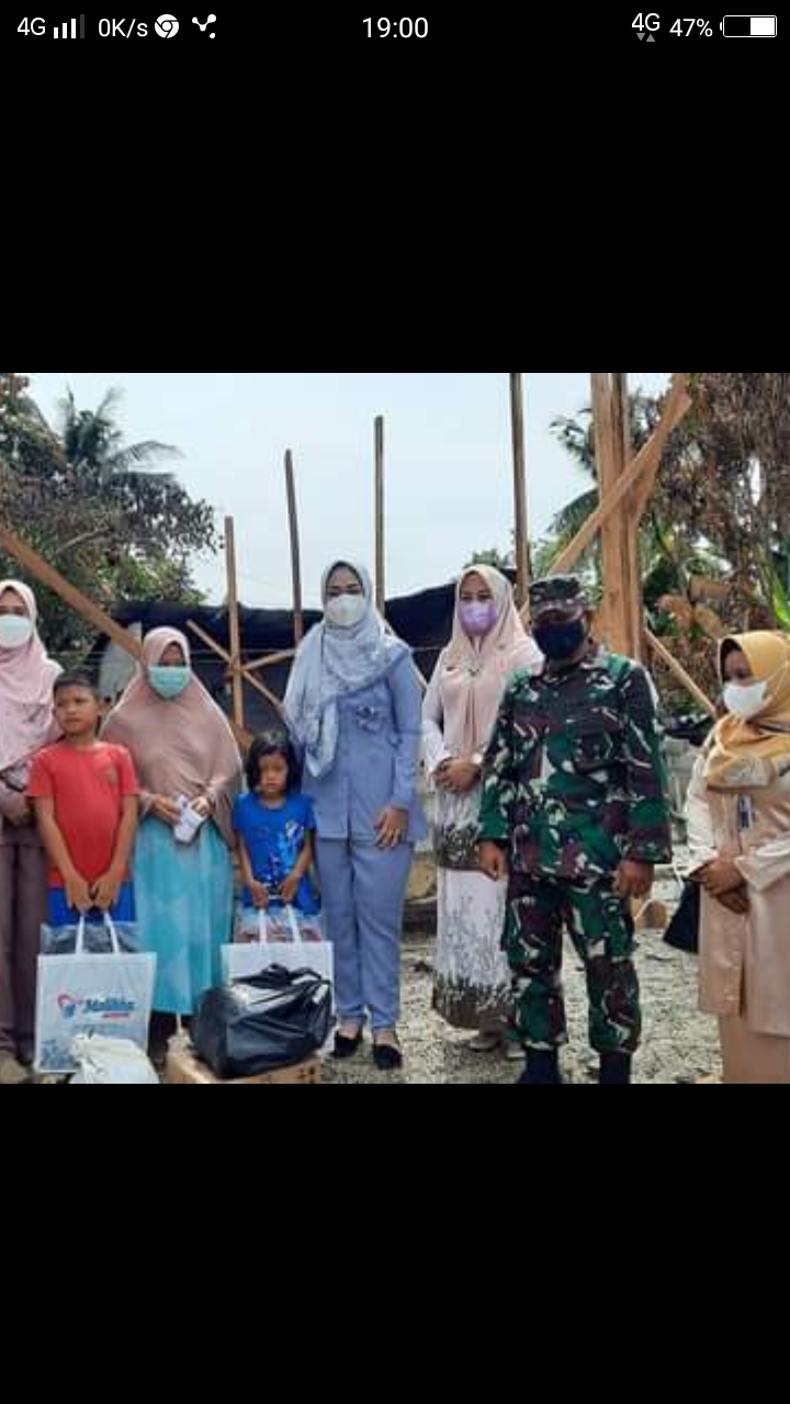 Pasca Kebakaran di Jao Teluk Kuantan, Istri Bupati Andi Kembali Jenguk Dan Santuni Keluarga Korban
