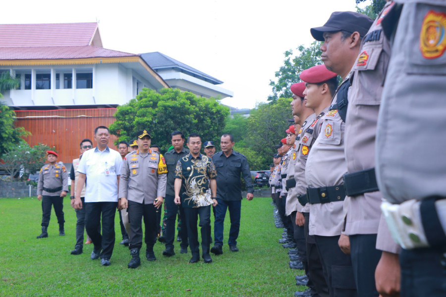 Ratusan Personel Gabungan Amankan Debat Pilwako Putaran Kedua di Pekanbaru