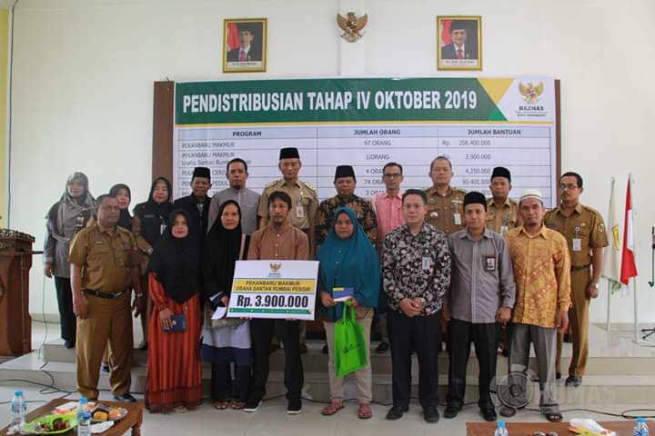 Ayat Cahyadi Salurkan Zakat Baznas Pekanbaru Sebesar Rp311 Juta