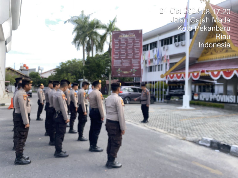 Personel Subsatgas PAM Ikuti Apel Pagi di Kantor Penyelenggara Pilkada