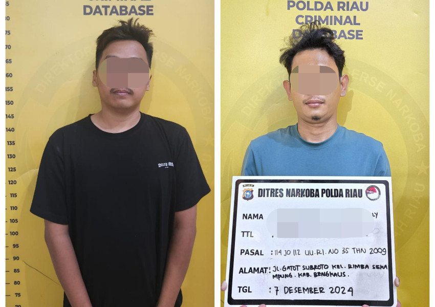 Polda Riau Gagalkan Penyelundupan 1 Kg Sabu dari Malaysia, Dua Kurir Ditangkap