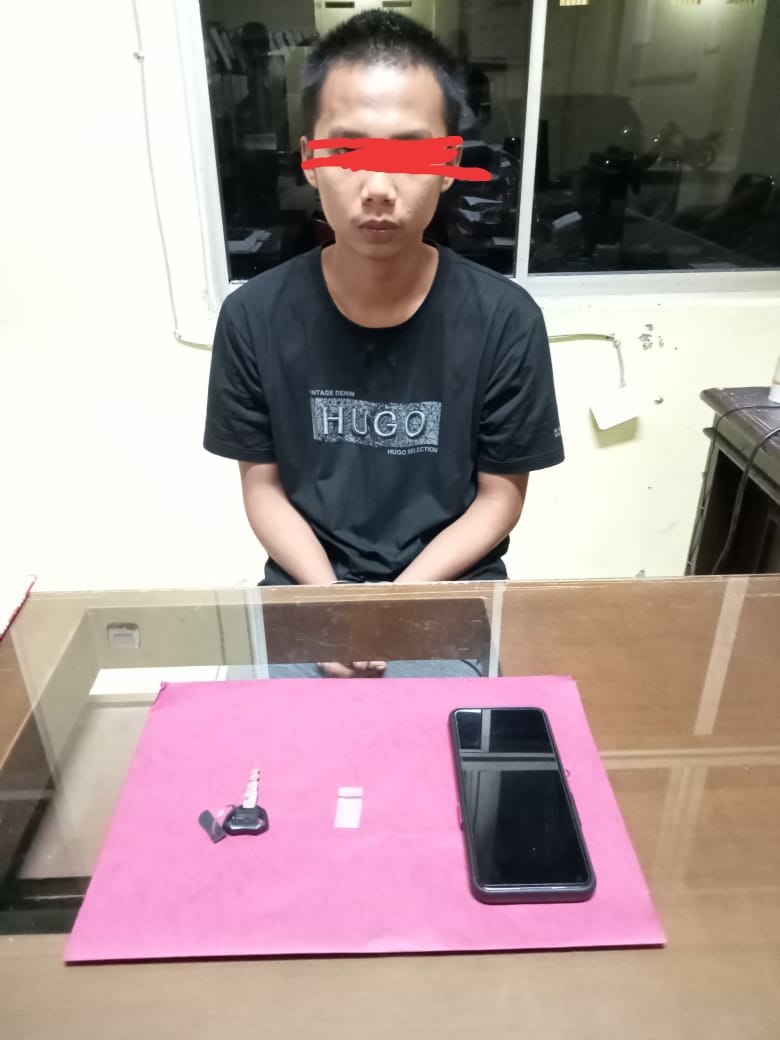 Lagi Sat ResNarkoba Polres Kuansing Ungkap Kasus Tindak Pidana Narkotika Jenis Shabu