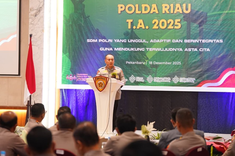 Buka Rakorbin SDM 2025, Kapolda Riau Dorong Smart Policing dan Kolaborasi Pentahelix