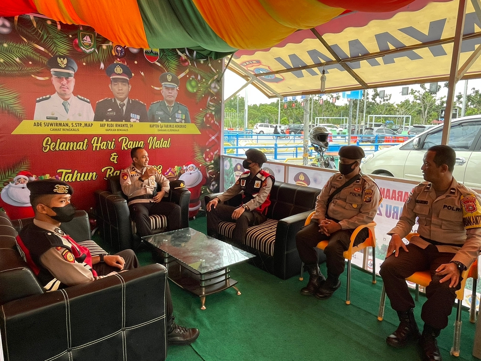 Pengamanan Natal dan Tahun Baru 2023, Sat Samapta Polres Bengkalis Gelar Patroli