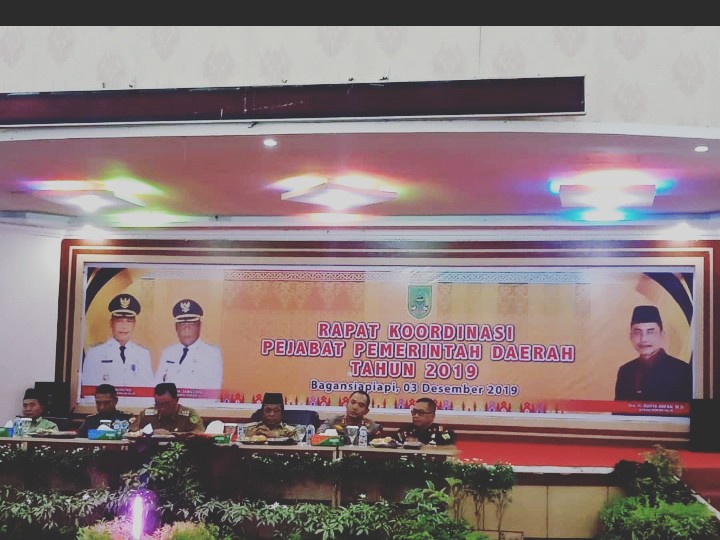 Bupati Suyatno Buka Rakor Pejabat Pemerintah Daerah Kabupaten Rohil Tahun 2019