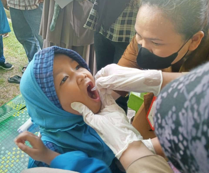 Gelombang Pertama PIN Polio Tuntas, 65.517 Anak di Pekanbaru Telah Divaksin