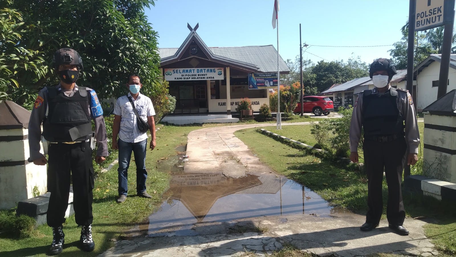 Antisipasi Ancaman Dari Luar Mako, Polsek Bunut Siagakan Personel