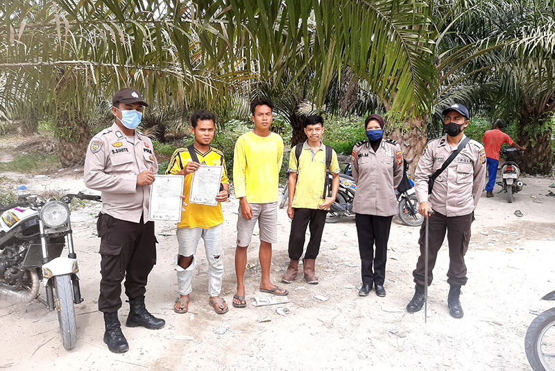 Polsek Pangkalan Kuras Kembali Lakukan Patroli Karhutla di Wilayahnya