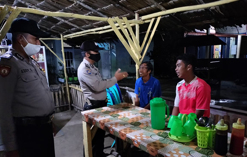 Polsek Bunut Laksanakan Patroli Keliling Terkait Situasi Kamtibmas 