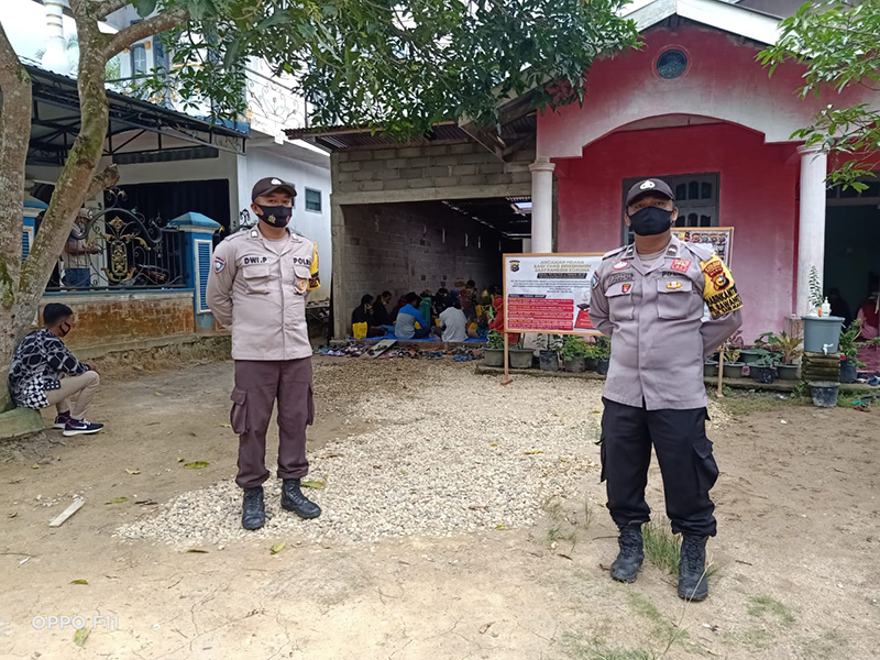 Polsek Pangkalan Lesung Kembali Lakukan Pengamanan Kampanye Pilkada Pelalawan