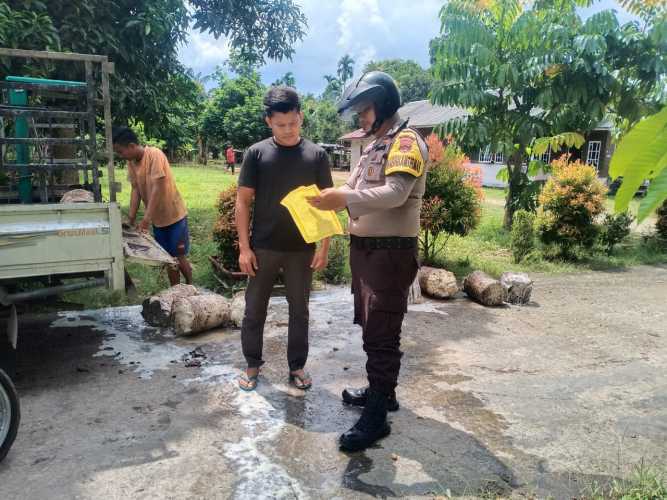 Personel Polsek Rupat Melakukan Patroli Titik Rawan Karhutla