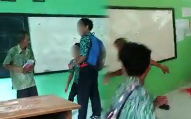 Astaghfirullah! Sekelompok Siswa Bully Guru Hingga Saling Tendang di Kelas, Videonya Viral