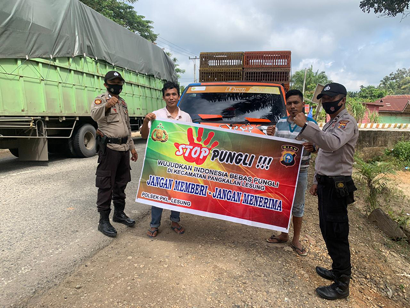 Polsek Pangkalan Lesung Laksanakan Giat Saber Pungli