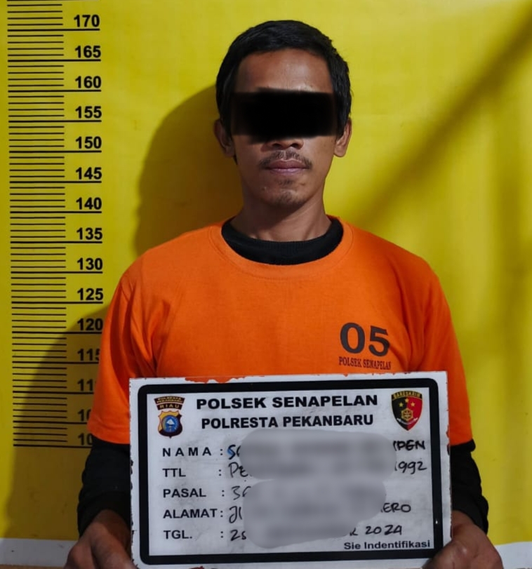 Ipen (32), Pencuri Besi Pemanggang Ikan di Senapelan Ditangkap