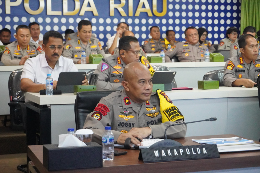 Wakapolda Riau Pimpin Anev Ketahanan Pangan, Bahas Stabilitas dan Pengawasan Distribusi