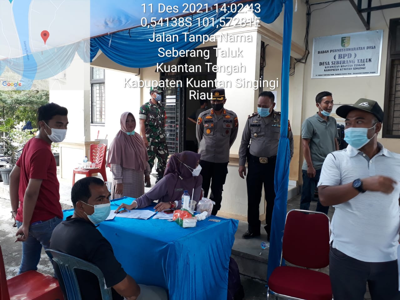 Kejar Target 70 % Vaksinasi Warga Kuansing, Kapolres Bergerilya Pastikan Kegiatan Vaksin Berjalan Dengan Baik