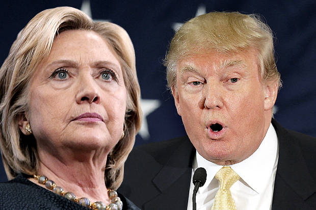 Polling Sementara, Donald Trump Lebih Unggul dari Hillary Clinton