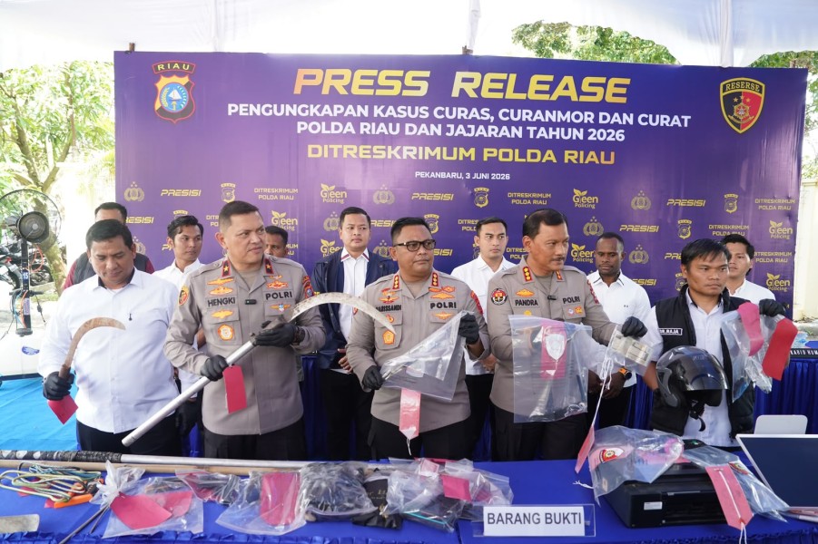 Viral Pocong AI hingga Sindikat Pencurian Nmax, Ini Deretan Kasus yang Diungkap Polda Riau