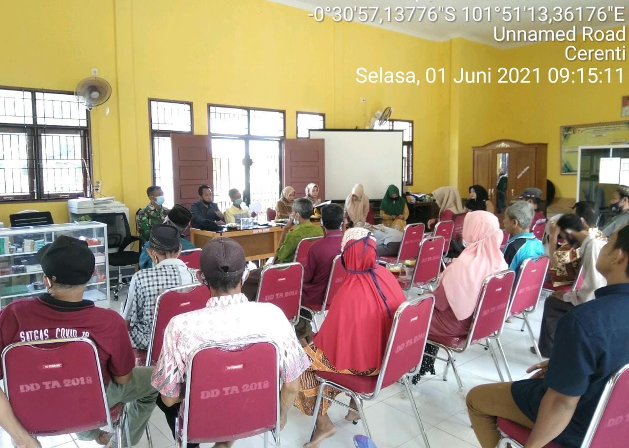 Upaya Optimalkan Swasembada Pangan, Babinsa Koramil 06/ Cerenti Hadiri Musyawarah Poktan