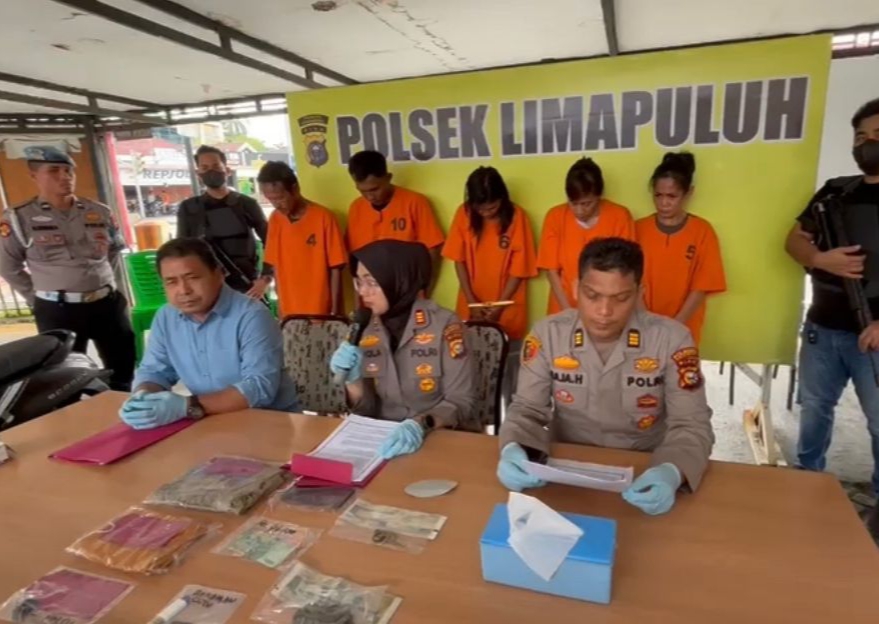 Polsek Limapuluh Tangkap Komplotan Curanmor, Tiga Pelaku Perempuan
