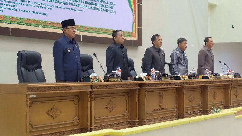 Bupati Inhil Sampaikan Pidato Pengantar Nota Keuangan dan Ranperda APBD-P 2017