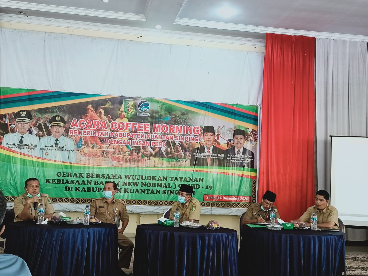 Diskominfo Kuansing, Gelar Coffee Morning Dengan Insan Pers Yang Bertugas Di Kuansing