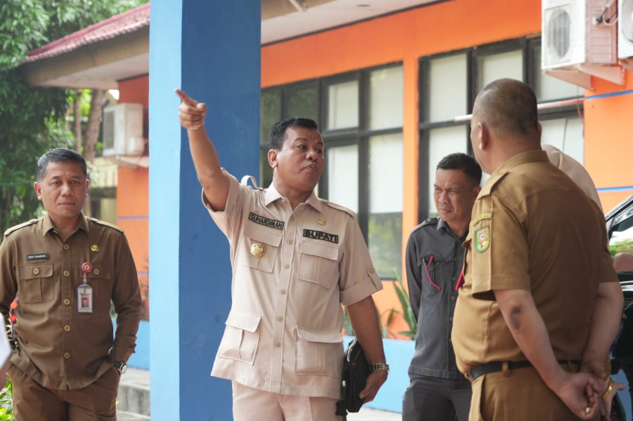 Gelar Sidak  Bupati Beri Waktu 3 Bulan Kalaksa Benahi BPBD