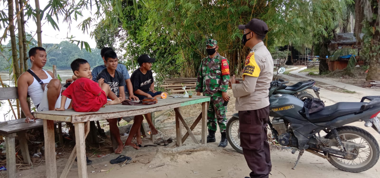 Cegah Penyebaran Covid-19, Polsek Langgam Minta Warga Tertib Prokes