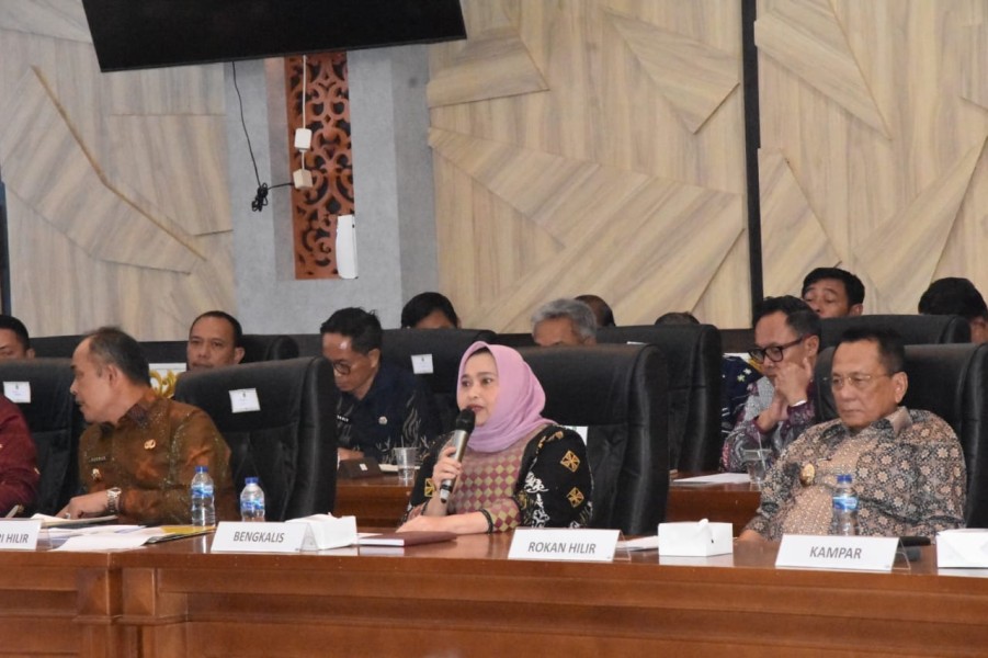 Bupati Bengkalis Kasmarni Ikuti Rakor Perencanaan Pembangunan se-Riau