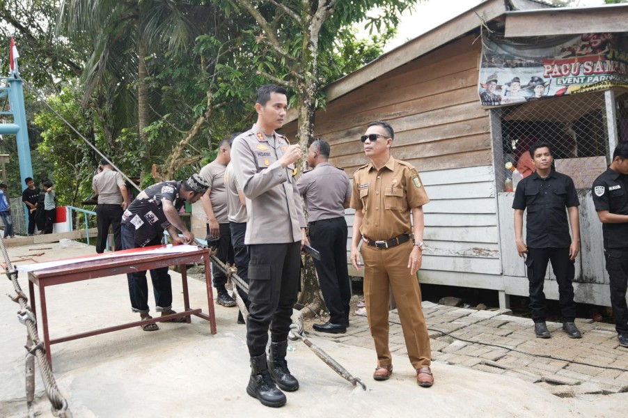 Kapolres Kuansing Matangkan Persiapan Groundbreaking Jembatan Merah Putih Presisi di Pucuk Rantau