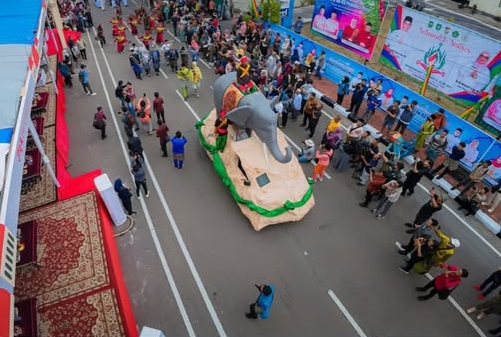 Pekanbaru Tampilkan Maskot Gajah Sumatera di MTQ Riau 2025