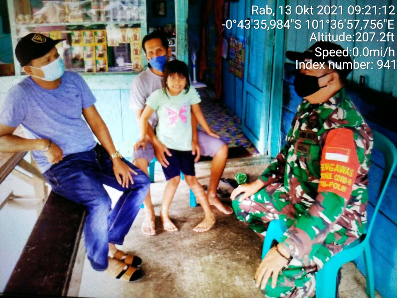 Babinsa Koramil 06/Cerenti  Kodim 0302/Inhu  Melaksanakan Komsos Dengan Warga Binaan di Desa Lebuh Lurus Kecamatan Inuman